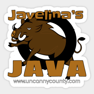 Javelina's Java Sticker